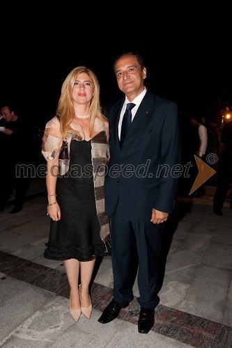 Ahmed Farouk, veleposlanik Egipta v Sloveniji in soproga Nesrin