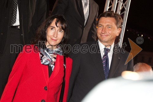 Borut Pahor, predsednik vlade Republike Slovenije in spremljevalka Tanja