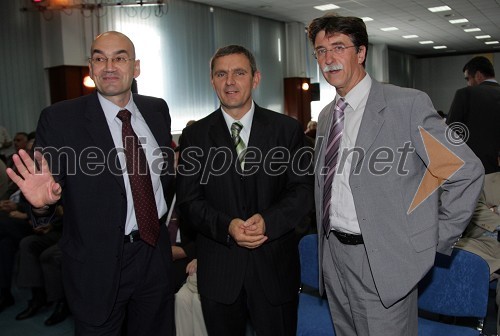 Draško Veselinovič, Peter Vrisk, predsednik Kmetijsko gozdarske zbornice Slovenije in Jožko Čuk, direktor Gospodarske zbornice Slovenije