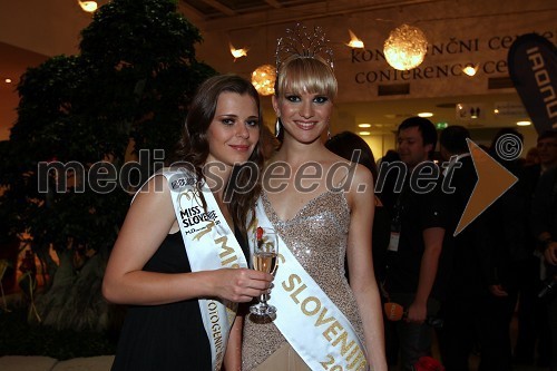 Lana Mahnič Jekoš, Miss Slovenije 2011 in Ines Agić, Miss fotogeničnosti