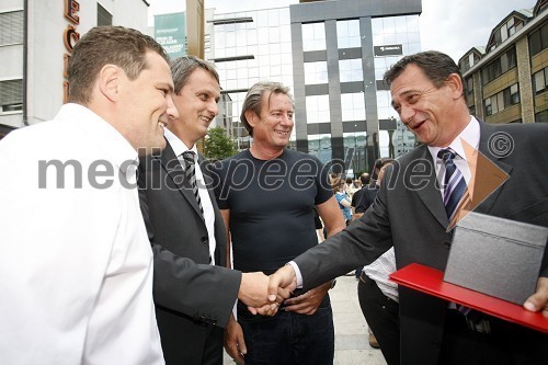 Damijan Koletnik, pomočnik direktorja podjetja Nigrad, Tomaž Kancler, podžupan Mestne občine Maribor, Vladimir Rukavina Gogo, direktor Narodnega doma Maribor in Srečko Hvauc, v.d. direktor podjetja Nigrad