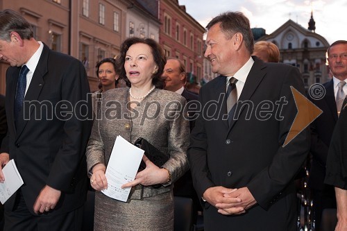 Barbara Miklič Türk in Zoran Janković, župan Mestne občine Ljubljana