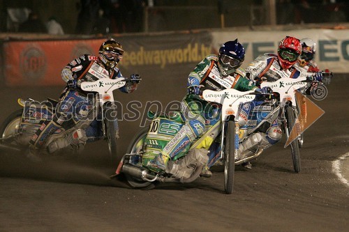 Bjarne Pedersen (Danska), Antonio Lindbaeck (Švedska) in Matej Žagar (Slovenija)