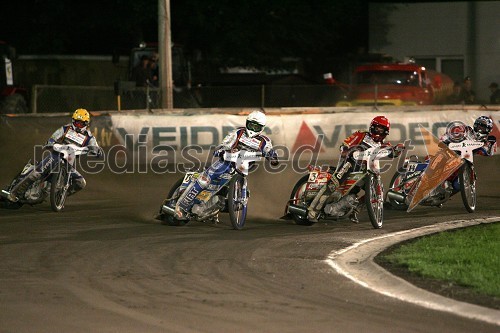 Tomasz Gollob (Poljska), Matej Žagar (Slovenija), Leigh Adams (Avstralija) in Piotr Protasiewicz (Poljska)