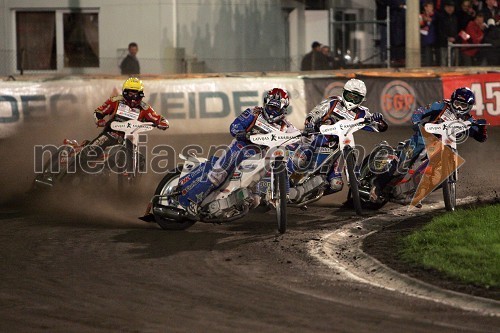 Leigh Adans (Avstralija), Nicki Pedersen (Danska), Matej Žagar (Slovenija) in Greg Hancock (ZDA)