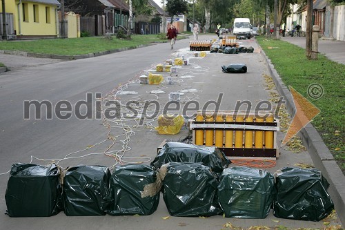 postavitev opreme za ognjemet