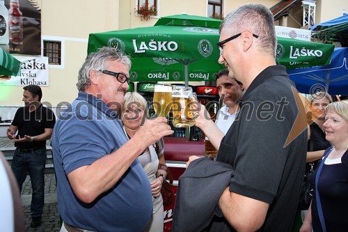 Zvonko Murgelj, direktor podjetja Radenska in Matej Oset, tehnični direktor Pivovarne Laško, d.d.