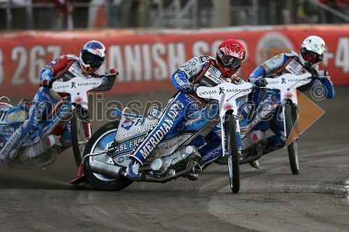 Jaroslaw Hampel (Poljska), Hans Andersen (Danska) in Tomasz Gollob (Poljska)