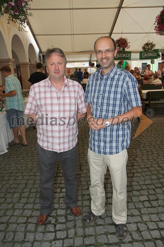 Dušan Zorko, predsednik uprave družbe Pivovarna Laško d.d. in Tomaž Ranc, odgovorni urednik časnika Večer