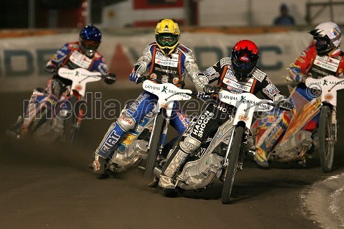 Niels Kristian Iversen (Danska), Matej Žagar (Slovenija), Lee Richardson (VBR) in Kasts Podžuks (Latvija)