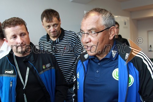 Danilo Steyer, vinogradništvo Steyer vina in Felix Magath, trener kluba Wolfsburg