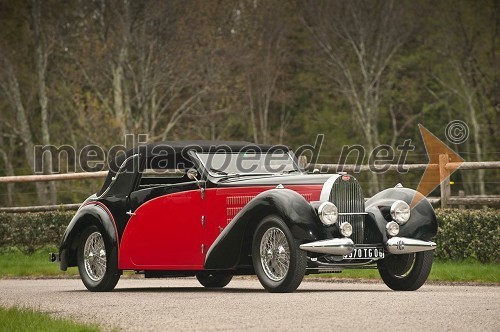 Dragulj na dražbi: Bugatti Type 57 Stelvio Cabriolet letnik 1938