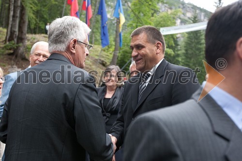 Pavel Gantar, predsednik Državnega zbora in Jure Žerjav, župan občine Kranjska Gora