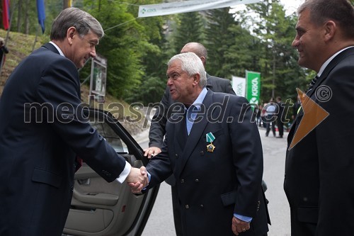 	dr. Danilo Türk, predsednik Repubilke Slovenije in Saša Geržina, predsednik društva Slovenija Rusija