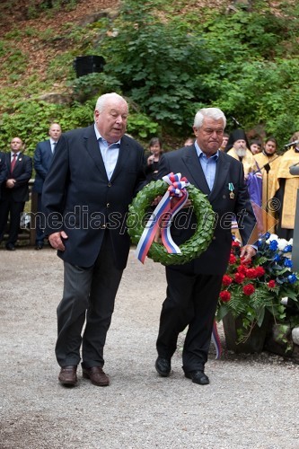 Saša Slavec in Saša Geržina, predsednik društva Slovenija Rusija