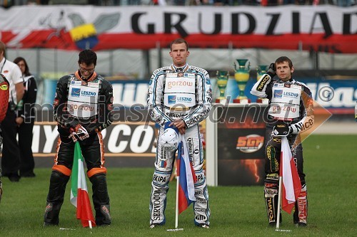 Mattia Carpanese (Italija), Matej Žagar (Slovenija), Janusz Kołodziej (Poljska)