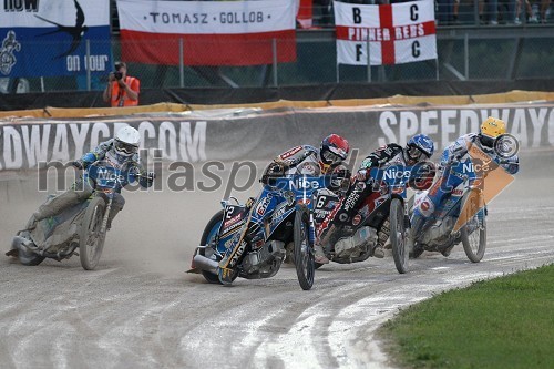 Antonio Lindback (Švedska), Jaroslaw Hampel (Poljska), Chris Harris (Velika Britanija), Nicki Pedersen (Danska)