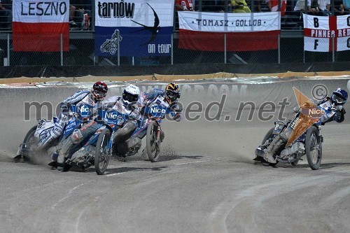 Matej Žagar (Slovenija), Nicki Pedersen (Danska), Jason Crump (Avstralija) in Chris Holder (Avstralija)