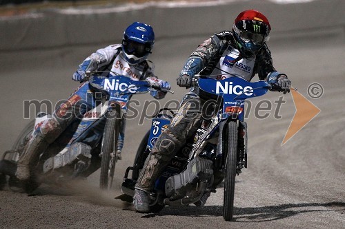 Nicki Pedersen (Danska) in Greg Hancock (ZDA)