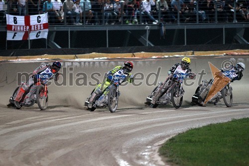 	Andreas Jonsson (Švedska), Kenneth Bjerre (Danska), Chris Harris (Velika Britanija) in Chris Holder (Avstralija)	 
