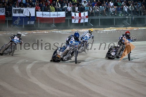 Chris Harris (Velika Britanija), Fredrik Lindgren (Švedska), Matej Žagar (Slovenija) in Janusz Kołodziej (Poljska)