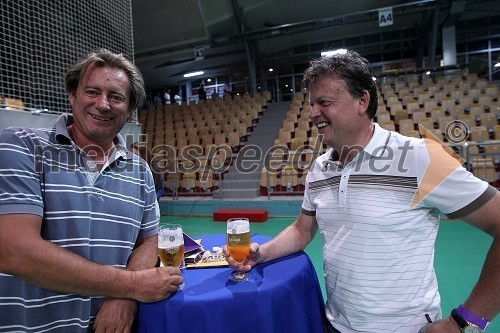 Vladimir Rukavina Gogo, direktor Narodnega doma Maribor in Boško Šrot, nekdanji direktor Pivovarne Laško