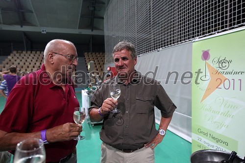 Ivo Daneu, košarkarska legenda in Bojan Prašnikar, trener