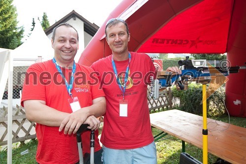 Gorazd Tiršek, član slovenske reprezentance za paraolimpijske igre London 2012 in Renato Šterman