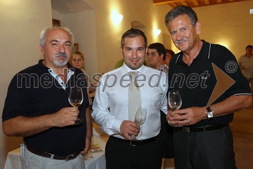 Boris Edšidt, Blaž Edšidt, vodja izvoza Radgonske Gorice in Anton Kampuš, župan Občine Gornja Radgona