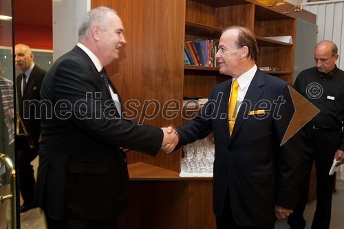 Werner Burkart, veleposlanik Nemčije v Sloveniji in Jože Anderlič, direktor Kranjske investicijske družbe d.o.o. in lastnik hotela Mons