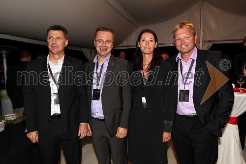 Jernej Dragoš, direktor znamke Porsche pri podjetju Porsche Slovenija d.o.o., Petr Podlipny, direktor znamke Škoda pri Porsche Slovenija d.o.o., Simona Mavsar, direktorica znamke Seat pri Porsche Slovenija d.o.o. in Marko Škriba, direktor znamke Volkswagen pri Porsche Slovenija d.o.o.