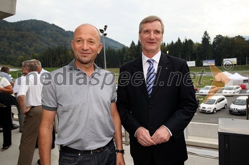 Goran Brankovič, nekdanji direktor Slovenskih železnic in Drago Podobnik, predsednik uprave Hit d.d. 
