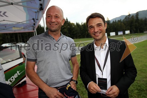 Goran Brankovič, nekdanji direktor Slovenskih železnic in Danilo Ferjančič, generalni direktor Porsche Slovenija d.o.o.