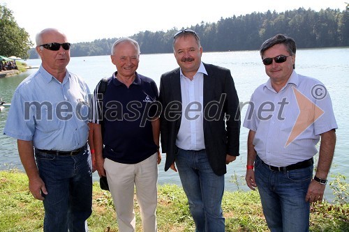 Marjan Kosi, direktor Zavoda za šport Športne zveze Maribor, Alojz Križman, Bogdan Čepič, poslanec DZ in Bojan Horvat, izvršni direktor Elektro Maribor d.d.