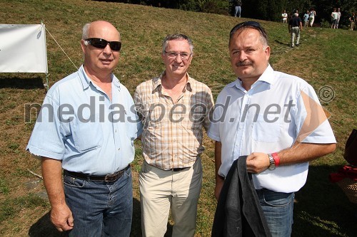 Marjan Kosi, direktor Zavoda za šport Športne zveze Maribor, Vili Vindiš, predsednik veslaškega kluba DEM in Bogdan Čepič, poslanec DZ