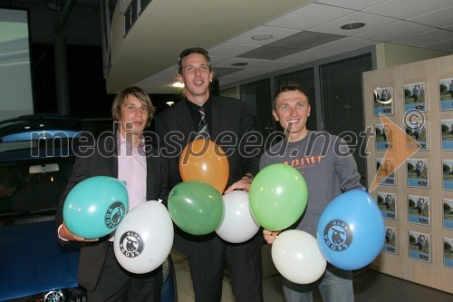 Sašo Jereb, judoist, Luka Špik, veslač in Tadej Valjavec, kolesar