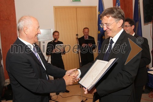 Prof. dr. Šime Ivajnko, predavatelj na Pravni fakulteti Univerze v Mariboru in prof. dr. Danijel Rebolj, rektor Univerze v Mariboru