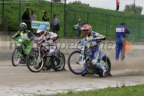 Maks Gregorič, Jernej Kolenko in Matej Žagar (vsi AMTK Ljubljana)