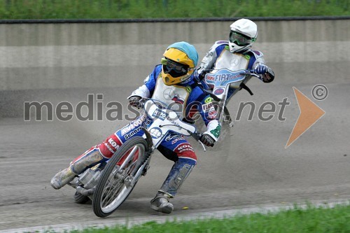 Izak Šantej (AMD Krško) in Matej Žagar (AMTK Ljubljana)