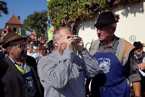 Alojz Jenuš - Slavek, outar in brač iz Malečnika, Franc Kangler, župan MOM in ..., brač iz Malečnika