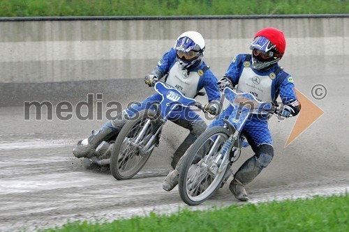 Matic Voldrih (AMTK Ljubljana) in Matija Duh (AMD Krško)