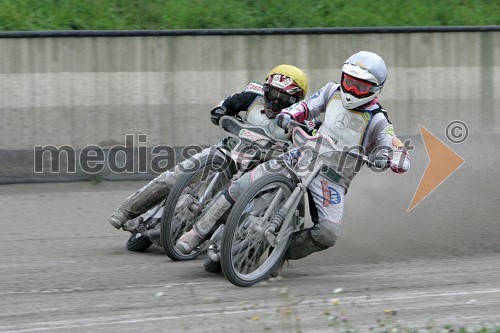 Manuel Hauzinger (Avstrija) in Jernej Kolenko (AMTK Ljubljana)