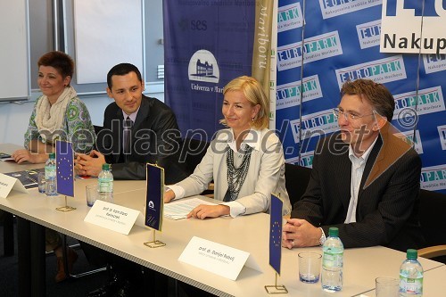 	Petra Romih, vodja marketinga v Europarku, doc. dr. Anton Habjanič direktor, TehnoCentra, prof. dr. Karin Stana Kleinschek, prorektorica univerze v Mariboru in prof. dr. Danijel Rebolj, rektor univerze v Mariboru