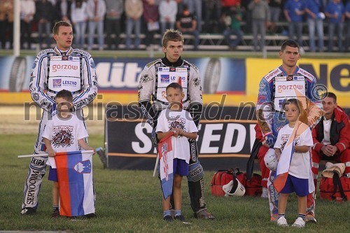 Matej Žagar (Slovenija), Dino Kovačić (Hrvaška) in Matija Duh (Slovenija)