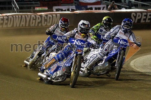 Jaroslaw Hampel (Poljska), Emil Sayfutdinov (Rusija), Kenneth Bjerre (Danska) in Matej Žagar (Slovenija)