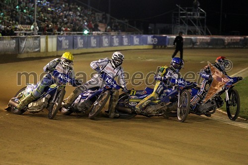 Antonio Lindback (Švedska), Matej Žagar (Slovenija), Tomasz Gollob (Poljska) in Greg Hancock (ZDA)