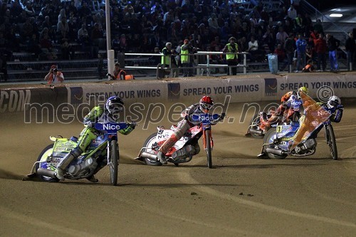 Kenneth Bjerre (Danska), Andreas Jonsson (Švedska), Chris Holder (Avstralija) in Tomasz Gollob (Poljska)