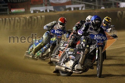 Antonio Lindback (Švedska), Chris Harris (Velika Britanija) in Janusz Kołodziej (Poljska)