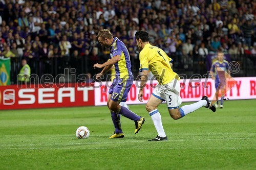 Dalibor Volaš, nogometaš NK Maribor in Pablo Ibáñez, nogometaš Birmingham City FC