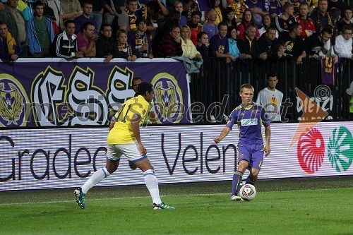 Jean Beausejour, nogometaš Birmingham City FC in Martin Milec, nogometaš NK Maribor